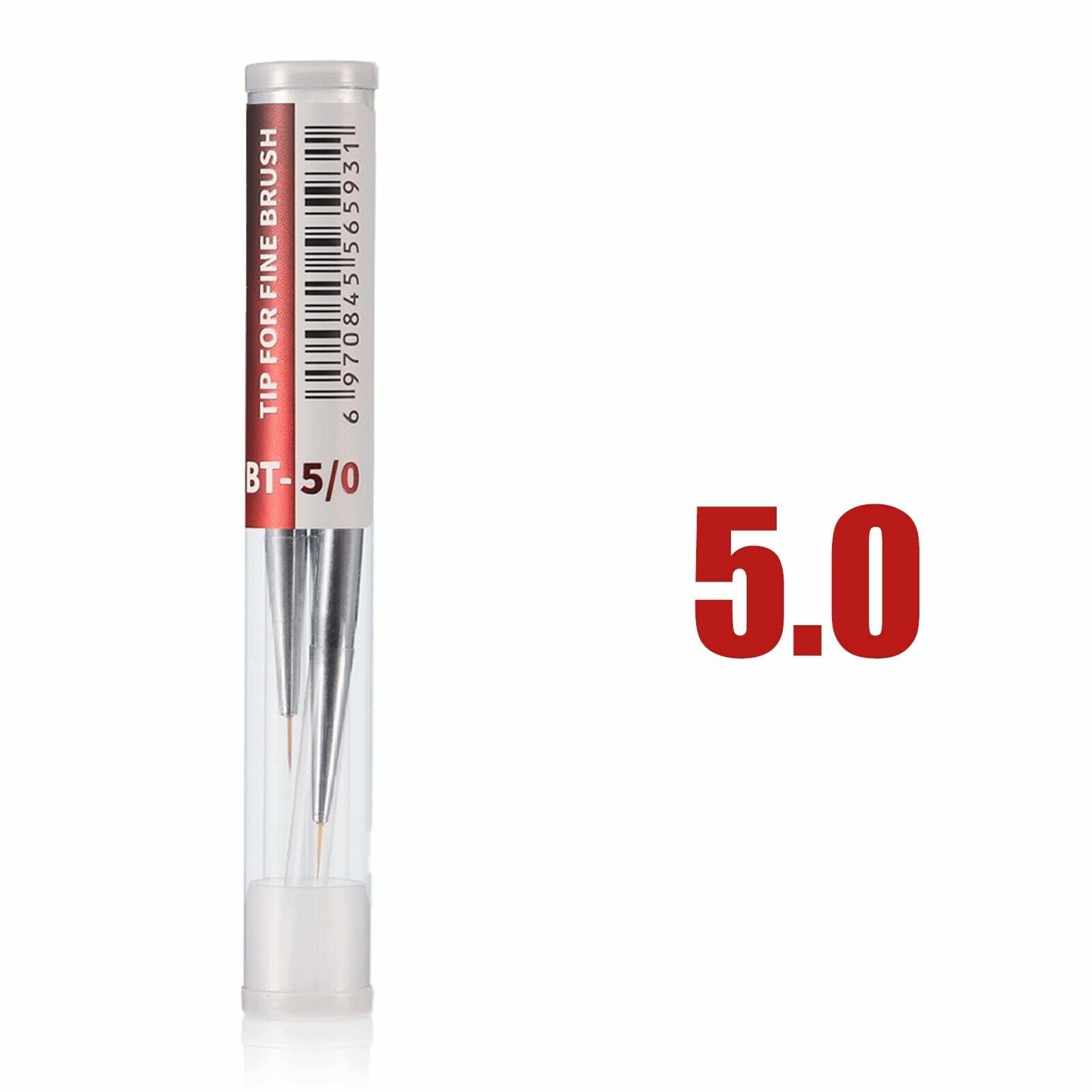 5/0  кисти  Тонкий наконечник, 6x0.7 мм. 3шт. в комплекте