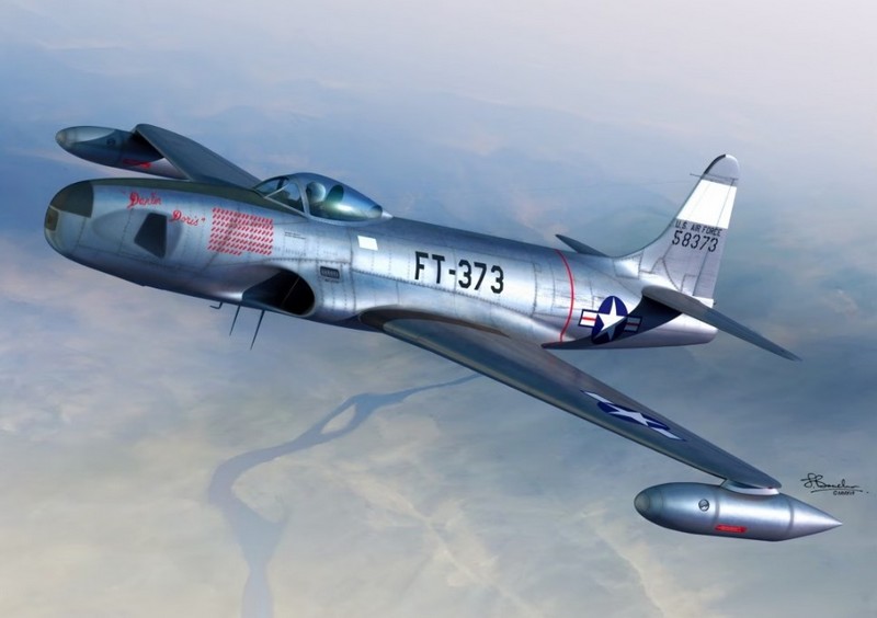 72105  авиация  Lockheed RF-80A Over Korea  (1:72)