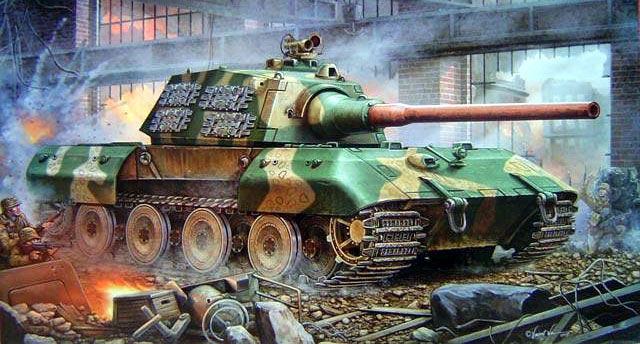 00384  техника и вооружение  German E-100 Super Heavy Tank  (1:35)