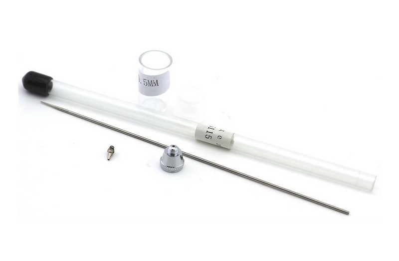 5554  аэрография  Набор для аэрографа 0,5мм для JAS 1113/1124/1127/1163 (игла, сопло резьба, диффузо