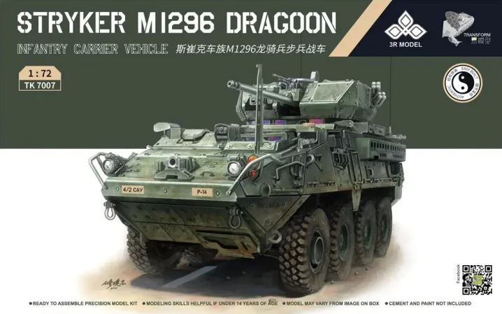 TK7007  техника и вооружение  Stryker M1296 Dragoon  (1:72)