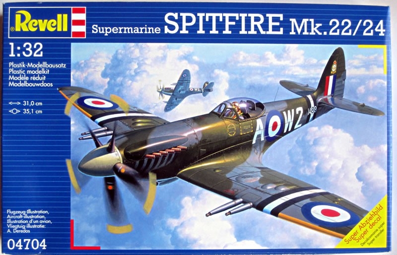 04704  авиация  Supermarine Spitfire Mk.22/24  (1:32)