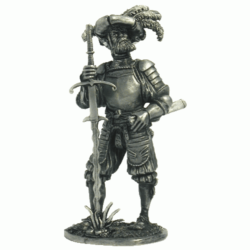 118 M  миниатюра  Ландскнехт, 16в