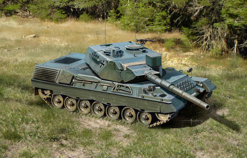 7070  техника и вооружение  LEOPARD 1 A3/A4 (1:72)
