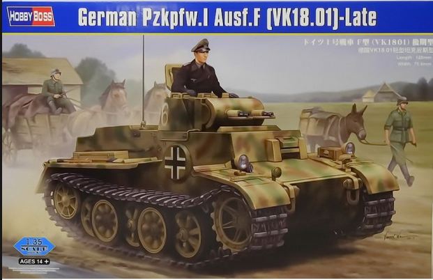 83805  техника и вооружение  German Pzkpfw.I Ausf.F (VK1801) Late  (1:35)