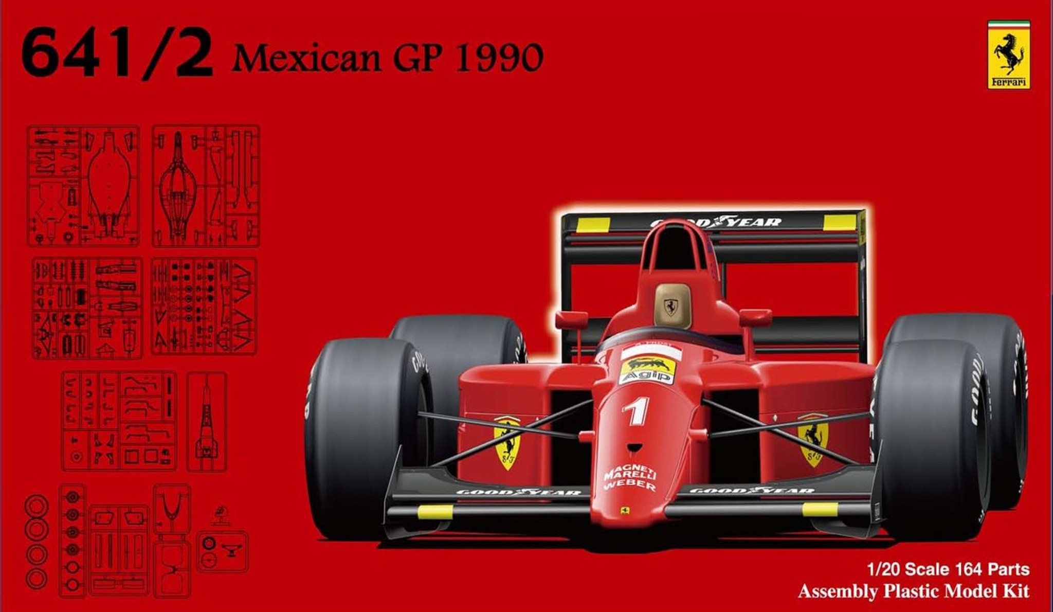 09214  автомобили и мотоциклы  Ferrari 641/2 (Mexican GP/French GP)  (1:20)