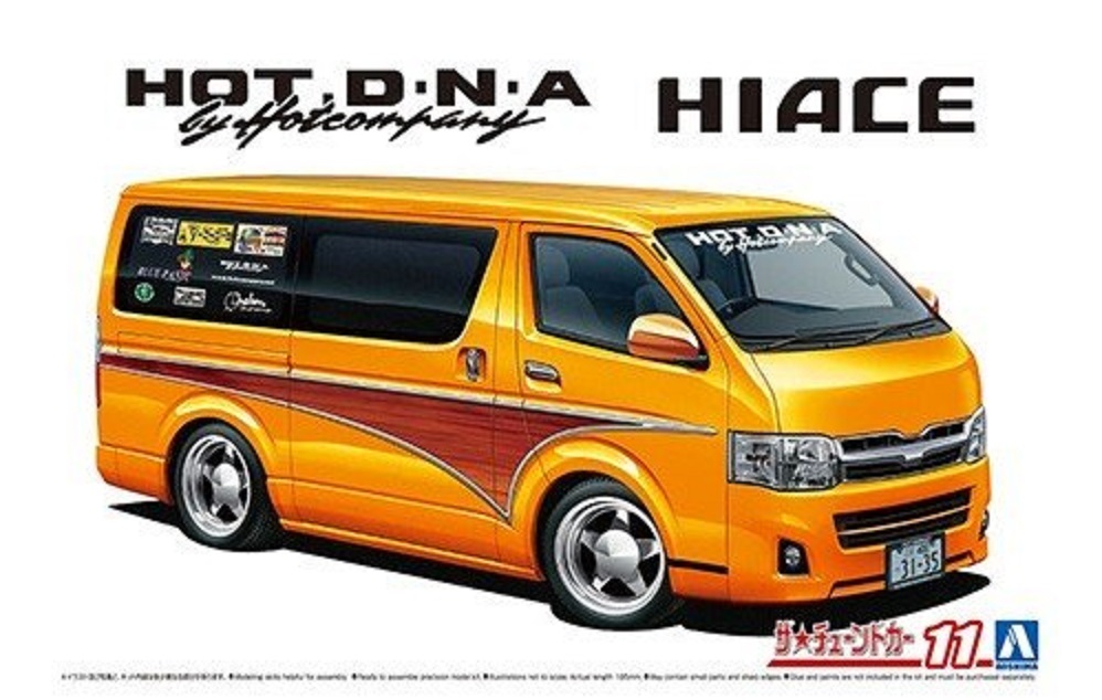 05948  автомобили и мотоциклы  Toyota Hot Company TRH200V Hiace '12  (1:24)
