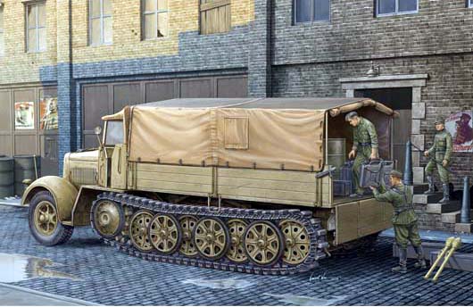 01507  техника и вооружение  Тягач  German Sd.Kfz. 7 KM m 11  8t (Late Ver)  (1:35)