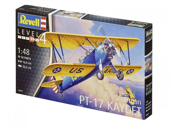 03957  авиация  Stearman P-17 Kaydet  (1:48)