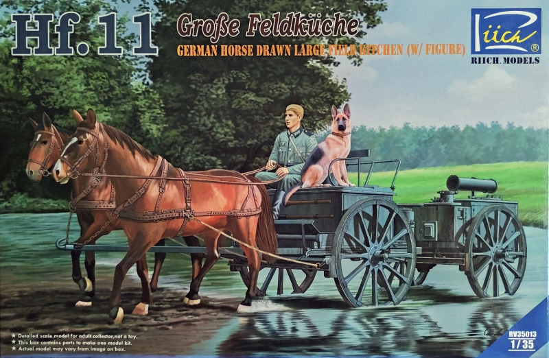 RV35013  техника и вооружение  Hf.11 Große Feldküche Hf.11 Large Field Kitchen w/Figure  (1:35)