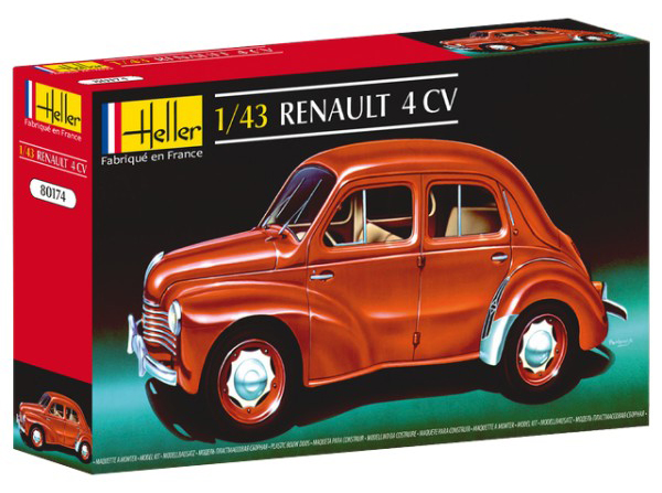 80174  автомобили и мотоциклы  Рено 4 CV (1:43)