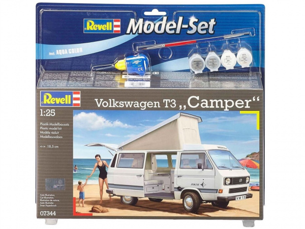 67344  автомобили и мотоциклы  Volkswagen T3 Camper MODEL SET  (1:25)