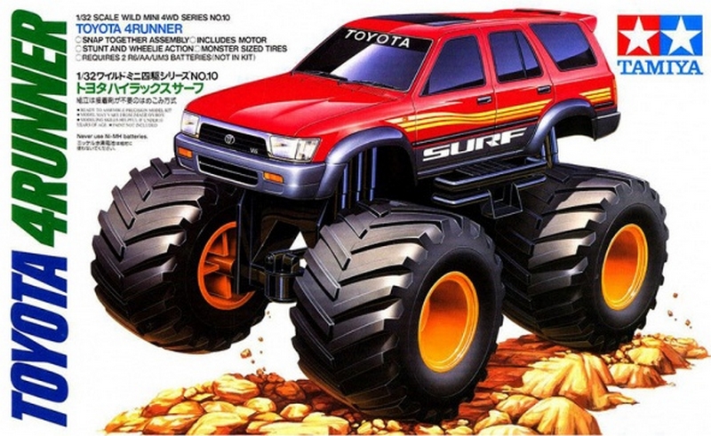 17010  автомобили и мотоциклы  Toyota 4runner с э/мотором  (1:32)