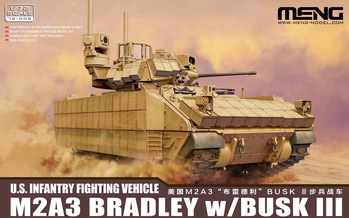 72-005  техника и вооружение  M2A3 Bradley w/ BUSK III  (1:72)