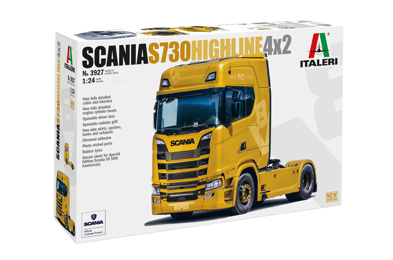3927  автомобили и мотоциклы  Scania S730 HIGHLINE 4x2  (1:24)