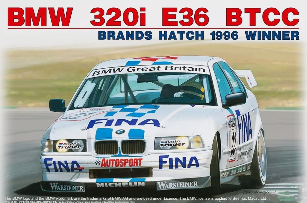 BX24045  автомобили и мотоциклы  BMW 320i E36 BTCC Brands Hatch 1996 Winner  (1:24)
