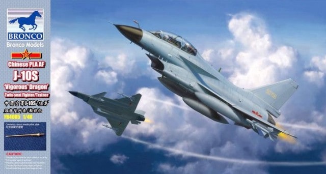 FB4005  авиация  Chinese PLAAF J-10S Vigorous Dragon Twin-seat Fighter/Trainer  (1:48)