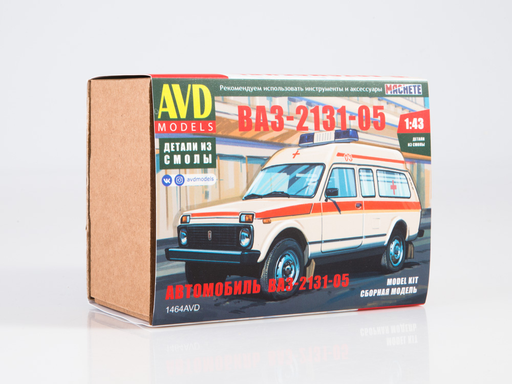 1464AVD  автомобили и мотоциклы  Автомобиль ВАЗ-2131-05  (1:43)