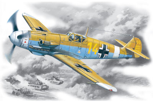 48105  авиация  Bf-109F-4Z/Trop (1:48)