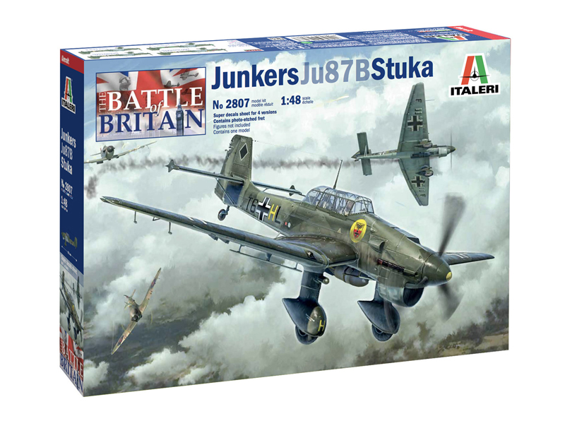 2807  авиация  Junkers JU-87B Stuka  (1:48)