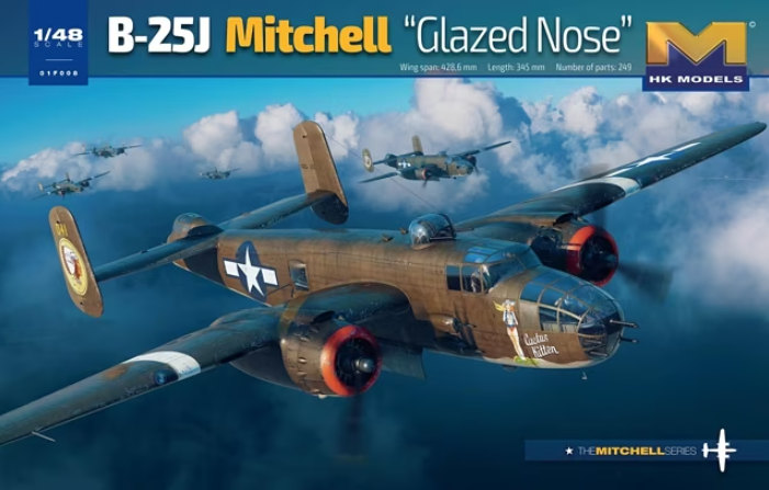 01F008  авиация  B-25J "Glazed Nose"   (1:48)