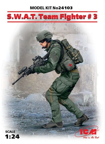 24103  фигуры  S.W.A.T. team fighter #3  (1:24)