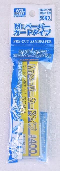 MT-402  ручной инструмент  Наждачная бумага Mr.Hobby Type Pre-Cut Sand Paper #400