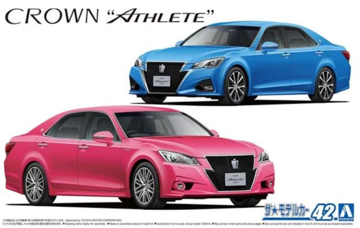 05876  автомобили и мотоциклы  Toyota Crown GRS214 & AWS210 `19  (1:24)