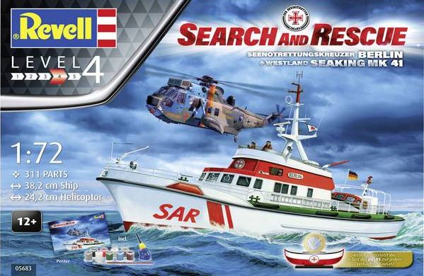 05683  флот  DGzRS Berlin + Sea King  (1:72)