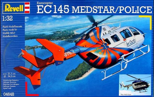 04648  авиация  Eurocopter EC145 MEDSTAR/POLICE  (1:32)