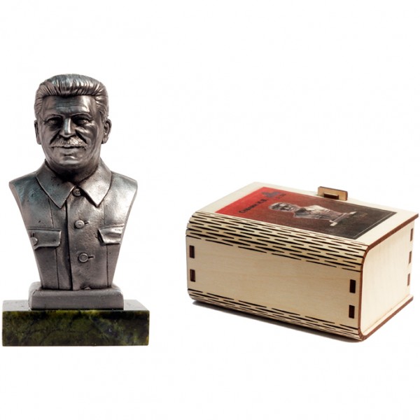 BustMet1/10-02  миниатюра  Бюст  Сталин И.В.  (1:10)