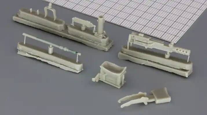 ZA35237  дополнения из смолы  Крупнокалиберный пулемёт Browning 12,7mm M2 c люлькой М-142  (1:35)