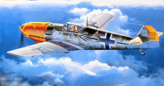 02289  авиация  Messerschmitt Bf 109E-4  (1:32)
