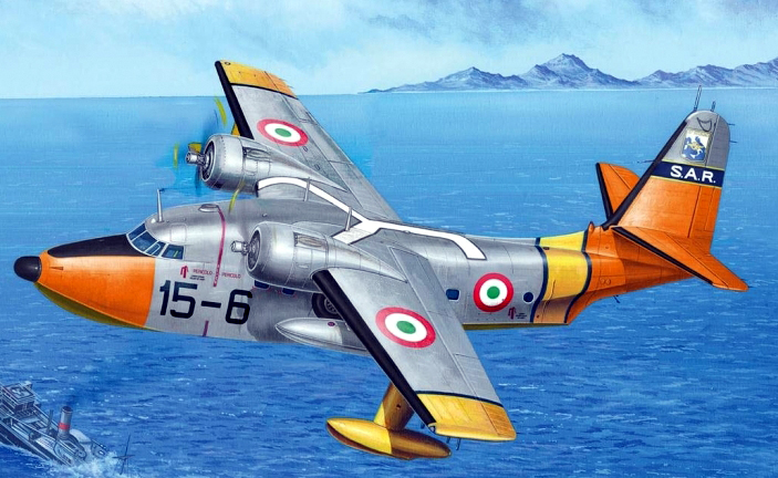 02821  авиация  HU-16 A Albatross Italian Air Force version  (1:48)