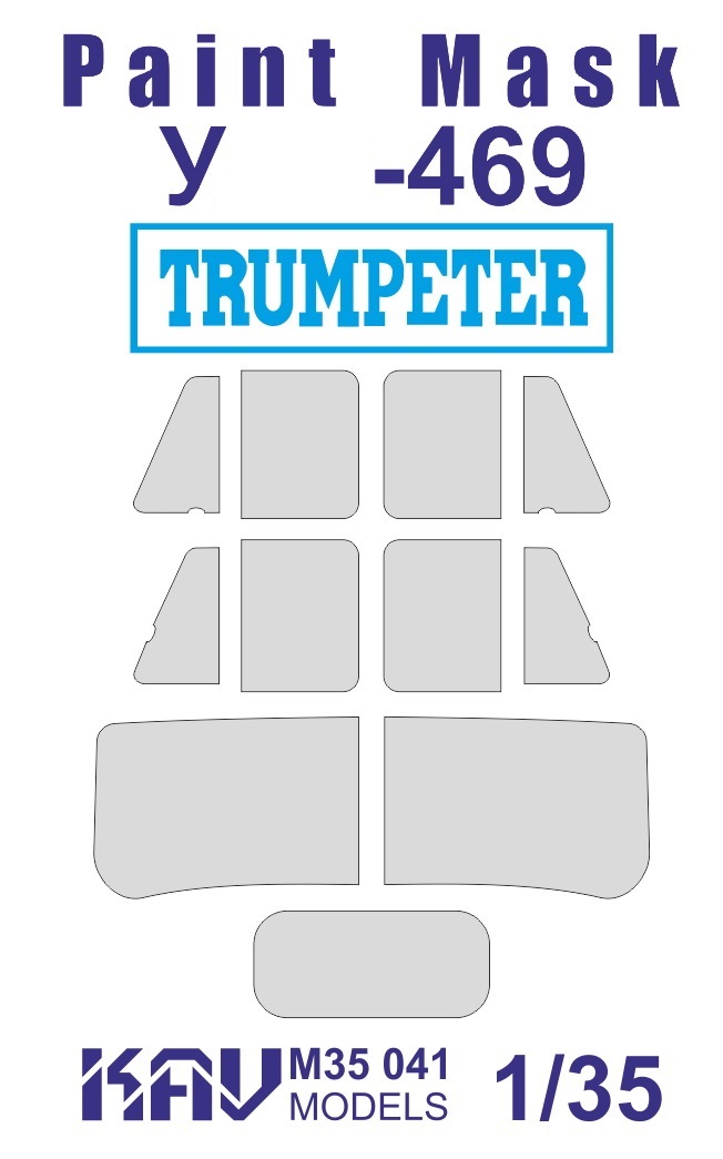 KAV M35 041  Маски окрасочные  Маска на остекление У@З-469 внешняя  (1:35)