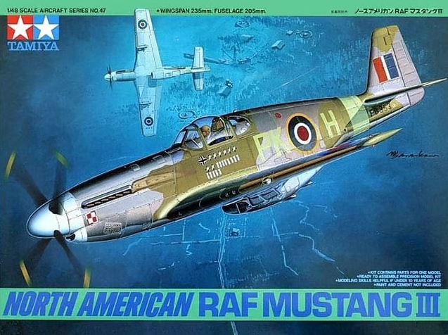 61047  авиация  North American RAF Mustang III  (1:48)