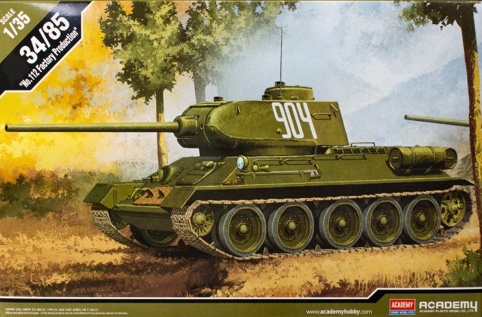 13290  техника и вооружение  Танк-34/85 завод №112 "Красное Сормово" (1:35)