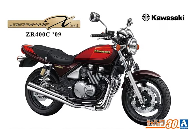 06488  автомобили и мотоциклы  Kawasaki ZR400C Zephyrχ '09  (1:12)