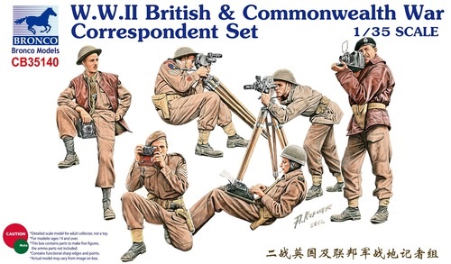 CB35140  фигуры  W.W.II British & Commonwealth War Correspondent Set  (1:35)