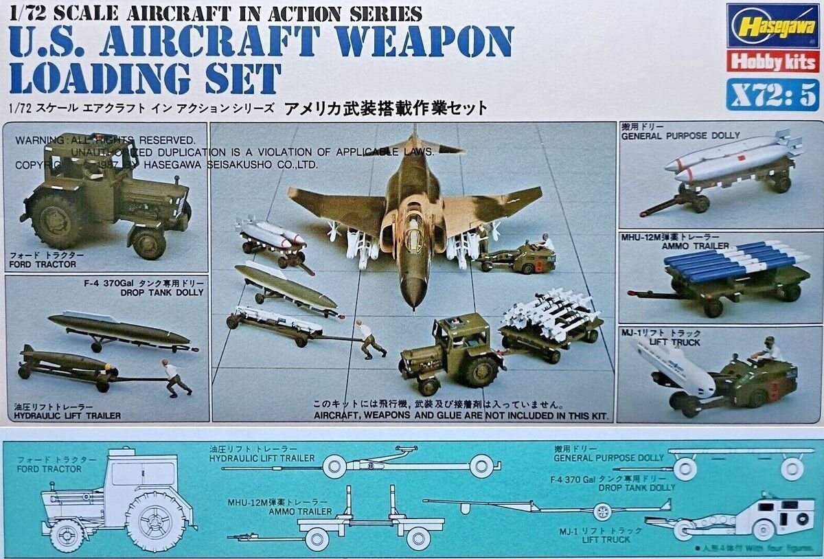 35005  дополнения из пластика  U.S. Aircraft weapon loading set  (1:72)