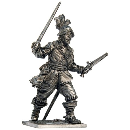 241 M  миниатюра  Офицер Английской пехоты, середина 17 века