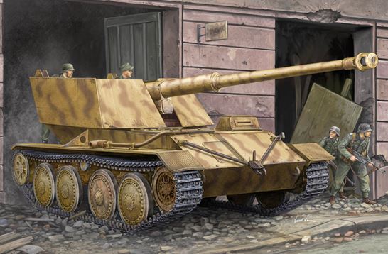 01587  техника и вооружение  САУ  Krupp/Ardelt Waffentrager 88mm PAK-43  (1:35)