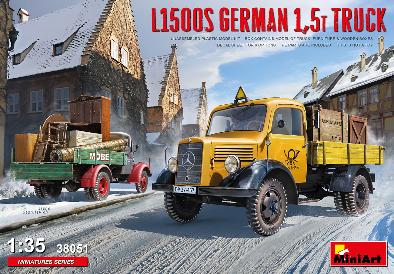 38051  техника и вооружение  L1500S GERMAN 1,5T TRUCK  (1:35)