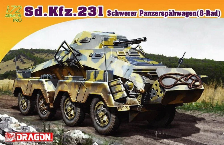 7483  техника и вооружение  Sd.Kfz. 231 schwerer Panzerspähwagen (8 Rad)  (1:72)