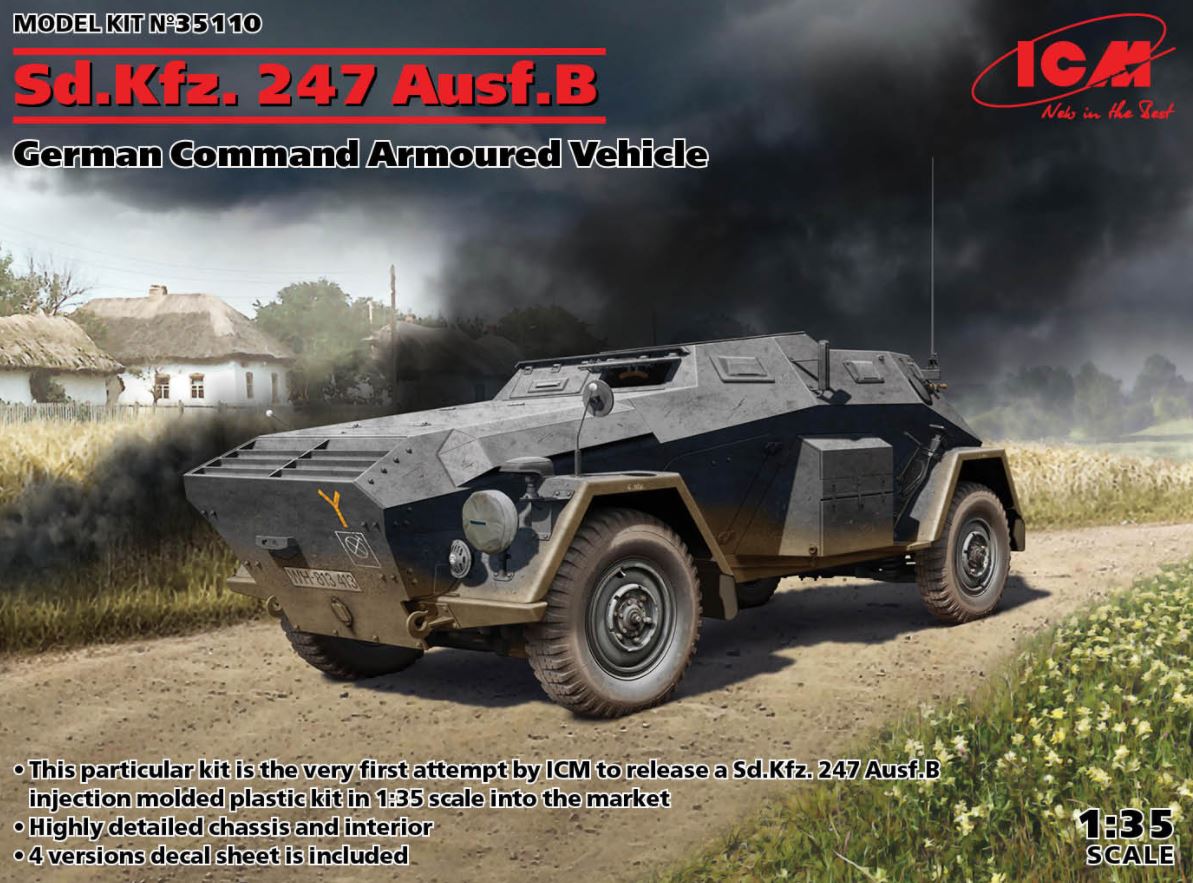 35110  техника и вооружение  Sd.Kfz. 247 Ausf.B, German Command Armoured Vehicle  (1:35)