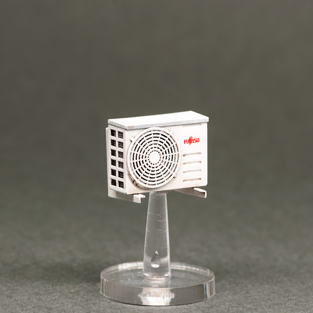 S-013  фототравление  Кондиционер, внешний блок, размер S  (2 шт)  (1:48)