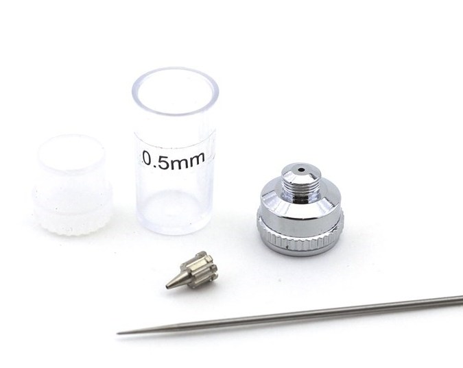 5585  аэрография  Набор для аэрографа 0,5мм для JAS 80-й серии (игла, сопло корончатое, диффузор)