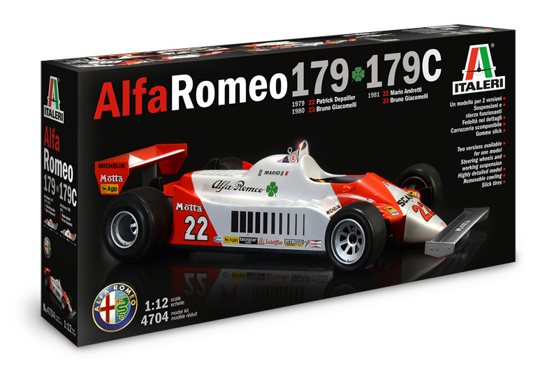 4704  автомобили и мотоциклы  ALFA ROMEO 179 - 179C  (1:12)