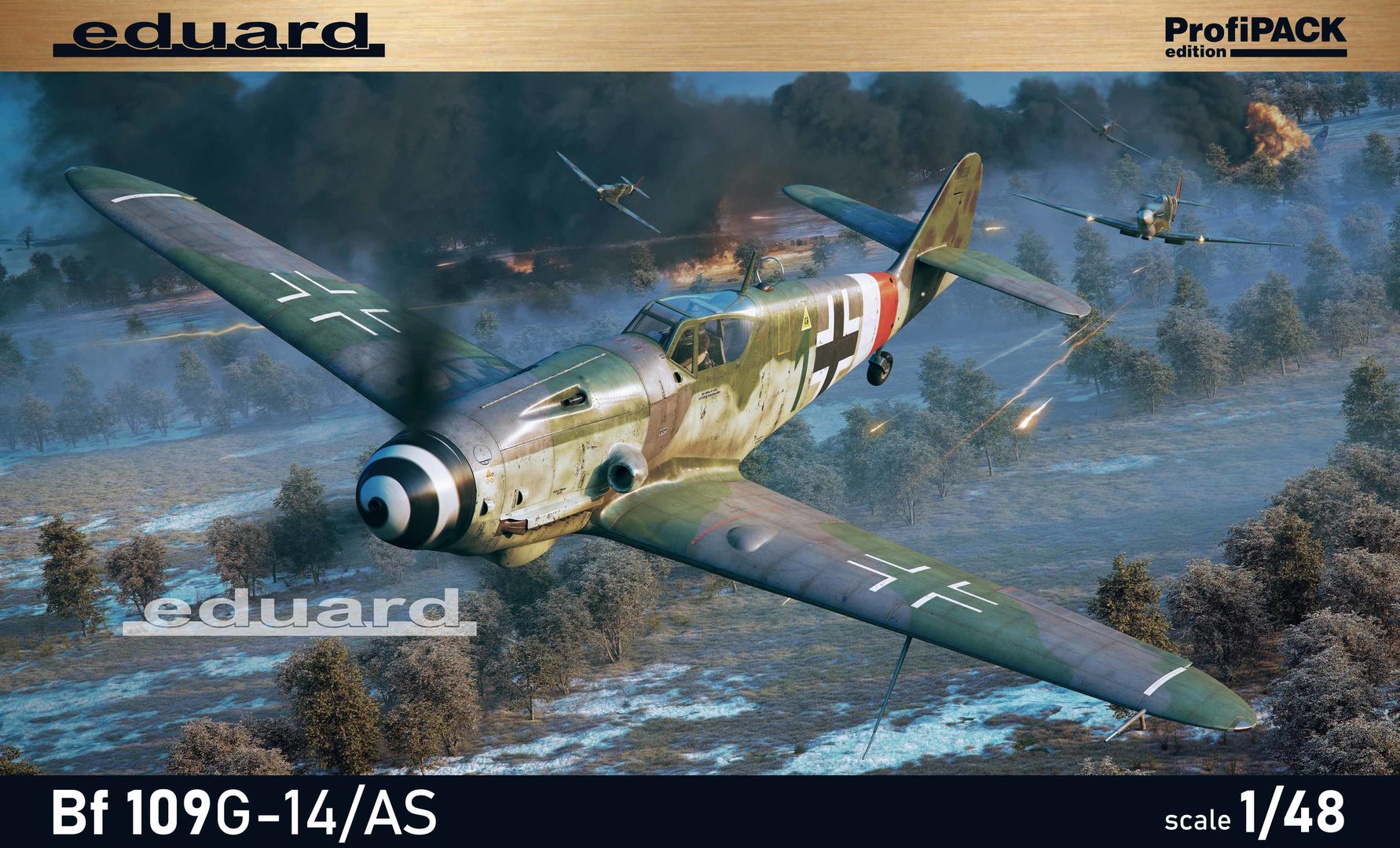 82162  авиация  Bf 109G-14/AS ProfiPACK Edition  (1:48)