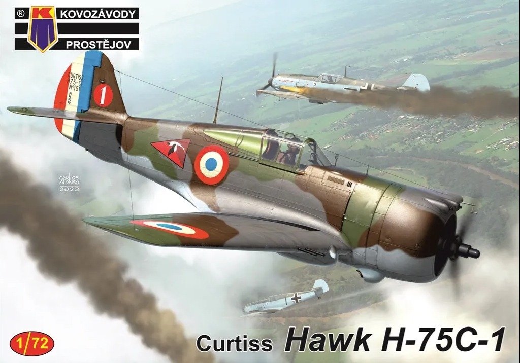 KPM0419  авиация  Curtiss Hawk H-75C-1  (1:72)